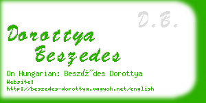 dorottya beszedes business card